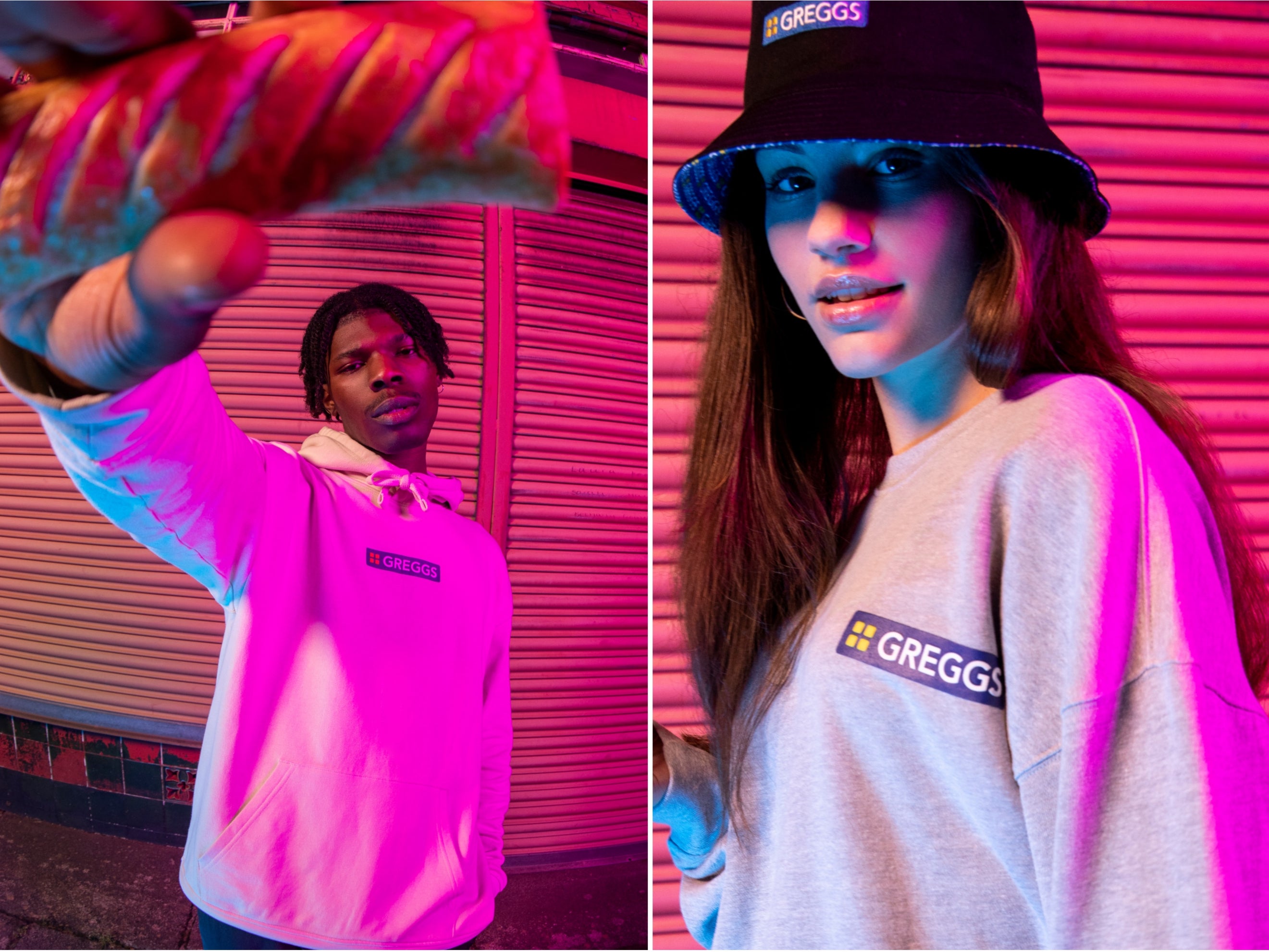 The 11 piece collection features bucket hats, T-shirts and a tracksuit