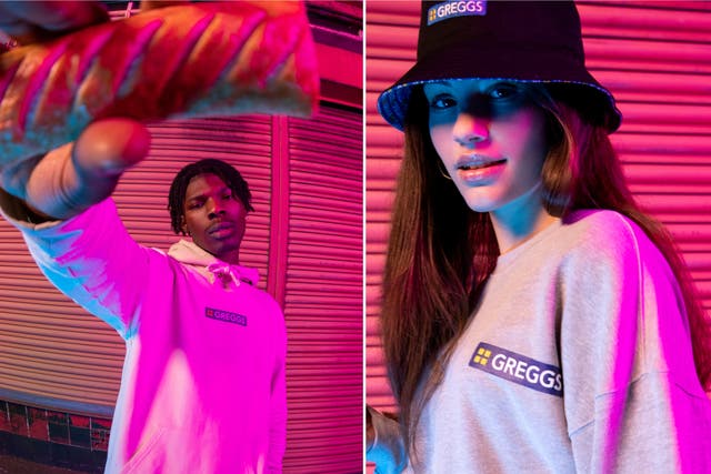 <p>The 11 piece collection features bucket hats, T-shirts and a tracksuit</p>