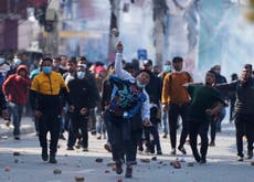 Protesters against US grant clash with riot police in Nepal