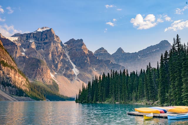 <p>Lake Moraine, Banff National Park, Alberta, Canada</p>