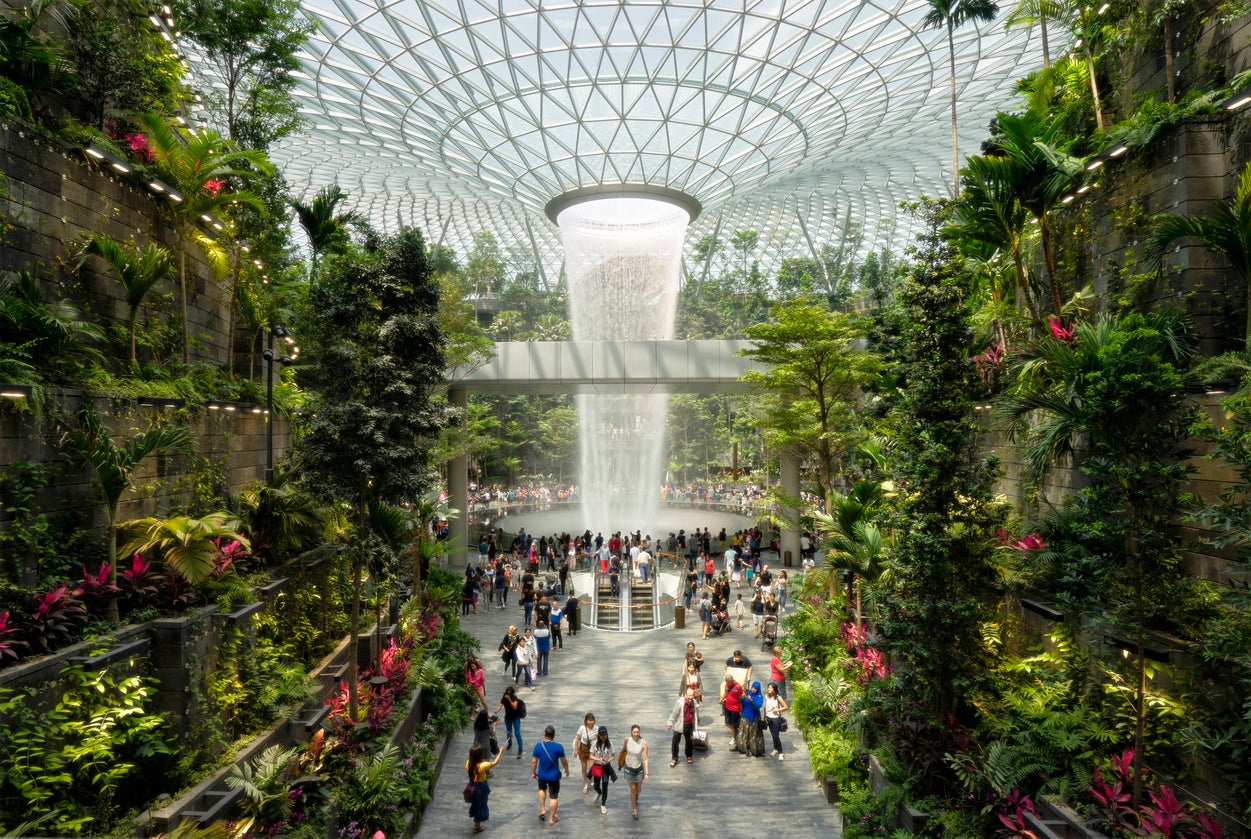 Jewel, the entertainment and nature complex at Singapore’s Changi Airport