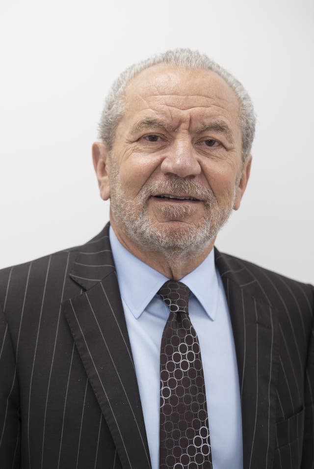 Lord Alan Sugar said he was upset after receiving antisemitic letters (Lauren Hurley/PA)