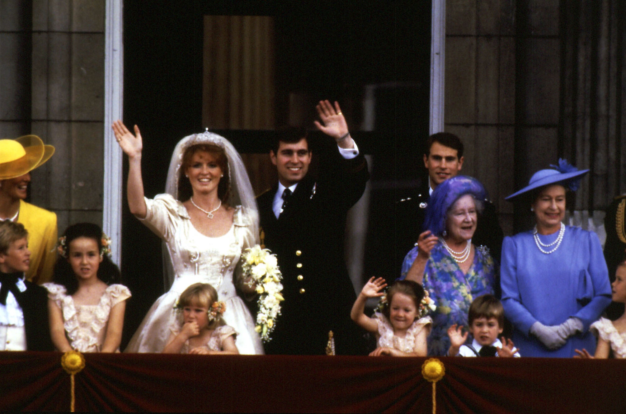 The Duke and Duchess of York on their wedding day (PA)