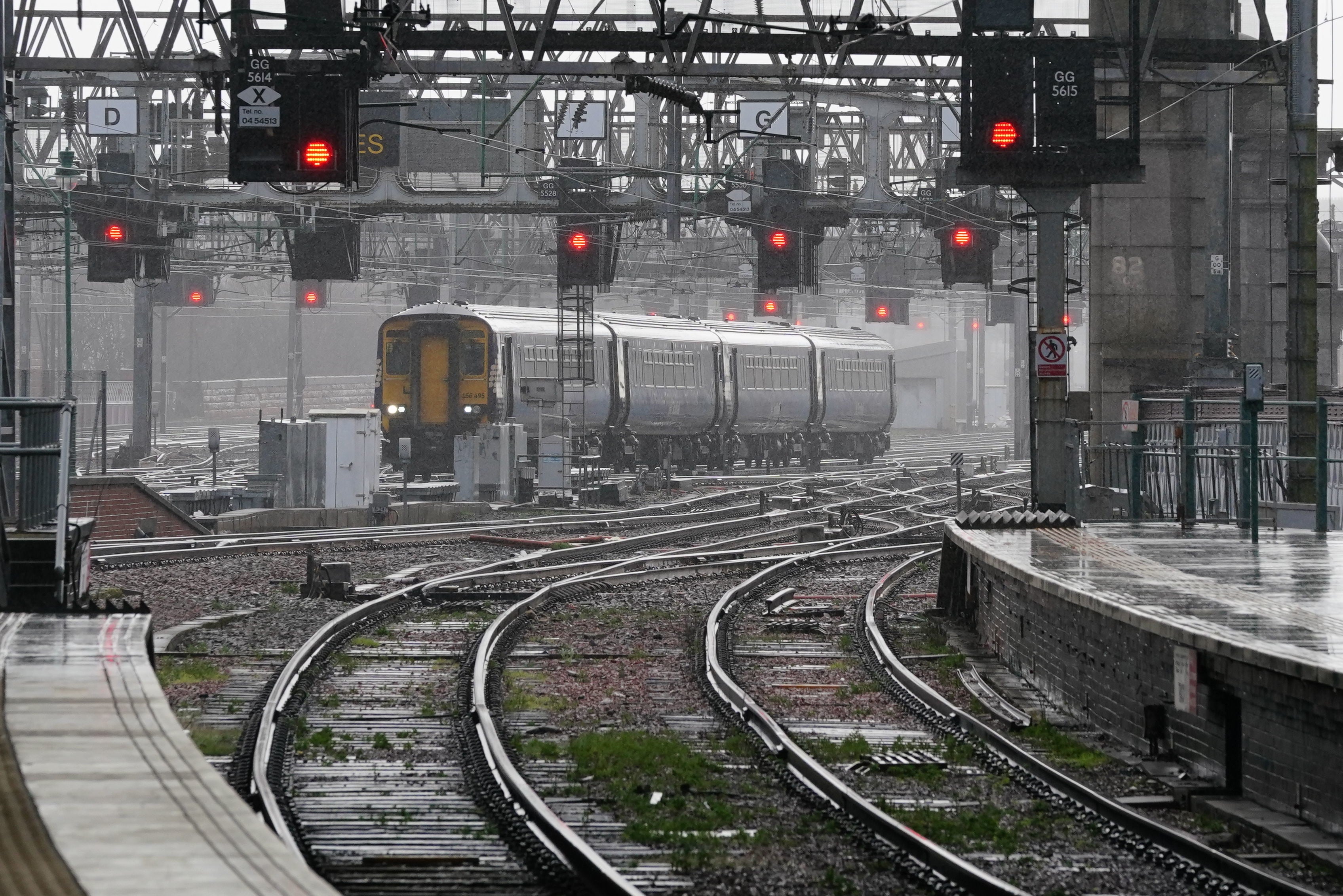 Storm Dudley caused widespread travel chaos in Scotland, with most trains cancelled after 4pm