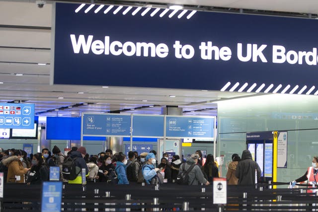The report found that while the Government’s policy is likely to reduce migration into the UK, the change is unlikely to significantly boost productivity across the economy, but neither will it deliver a big hit to the public finances (PA)
