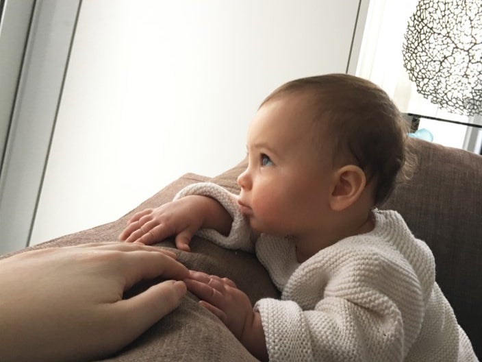 Sara Margani’s daughter Siena at nine months old