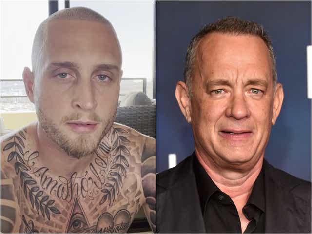 <p>Chet Hanks (left) is Tom Hanks’ third child </p>