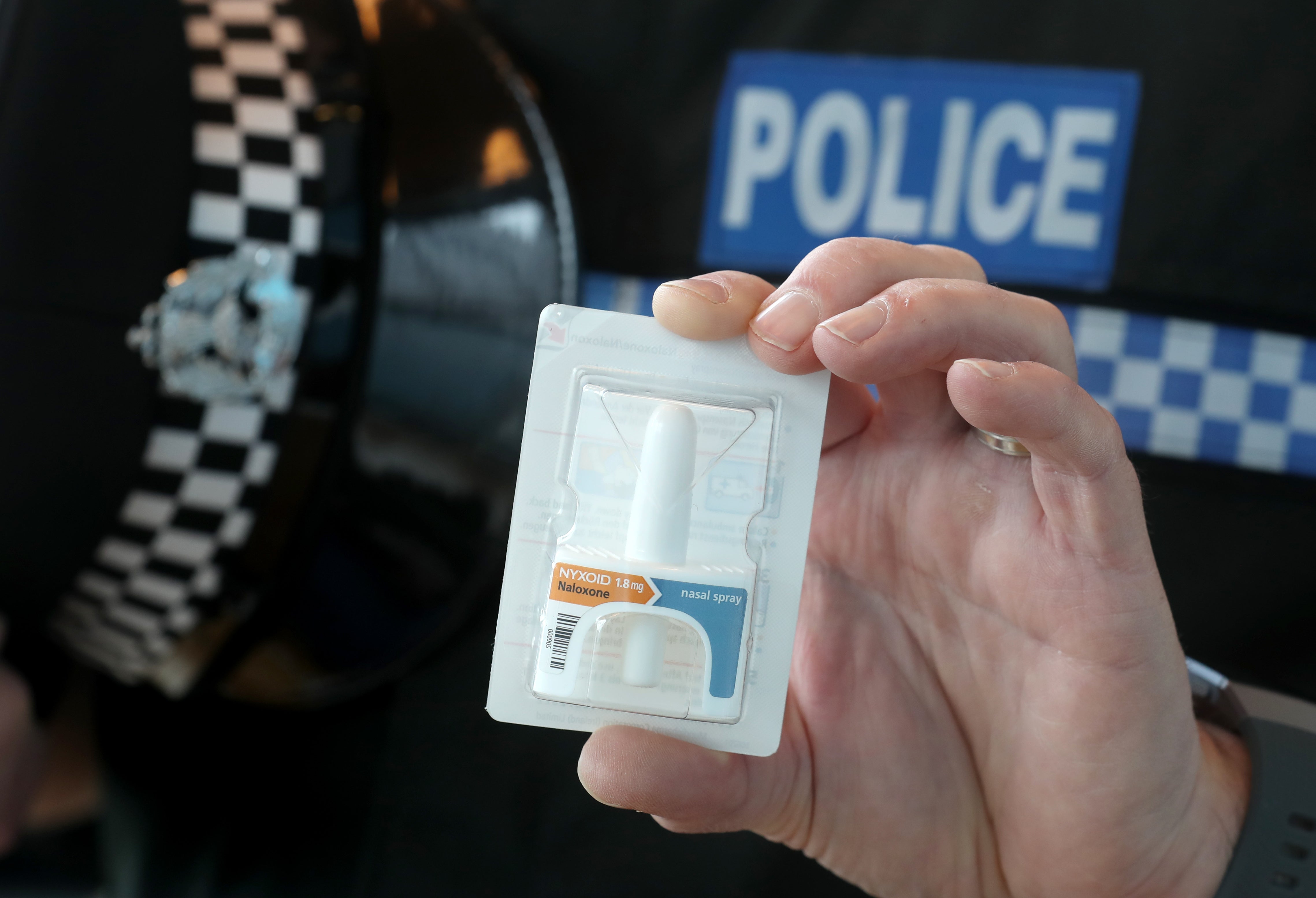 All Police Scotland officers carry Naloxone – a life-saving treatment to reverse opioid overdose (Andrew Milligan/PA)