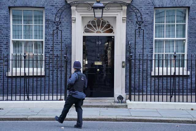 Police are investigating claims of alleged parties in Downing Street during the Covid lockdowns (Jonathan Brady/PA)
