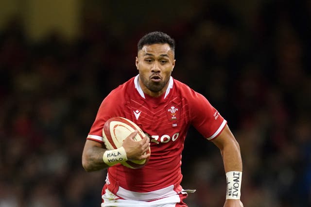 Wales centre Uilisi Halaholo has suffered a lacerated eyelid ahead of the Guinness Six Nations clash with England (David Davies/PA)