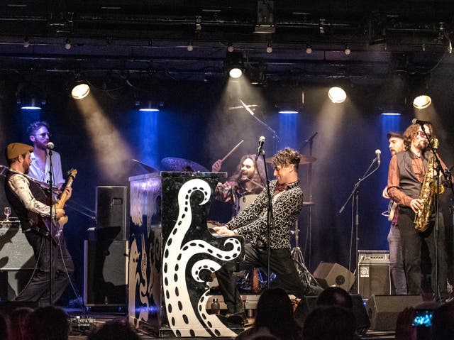 <p>Rock on: Tankus the Henge on stage at Cabaret L’Espace in Migennes, France</p>