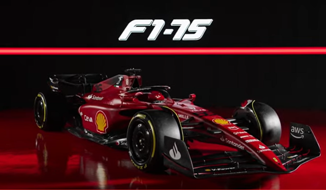<p>The new Ferrari F1-75 has been revealed</p>