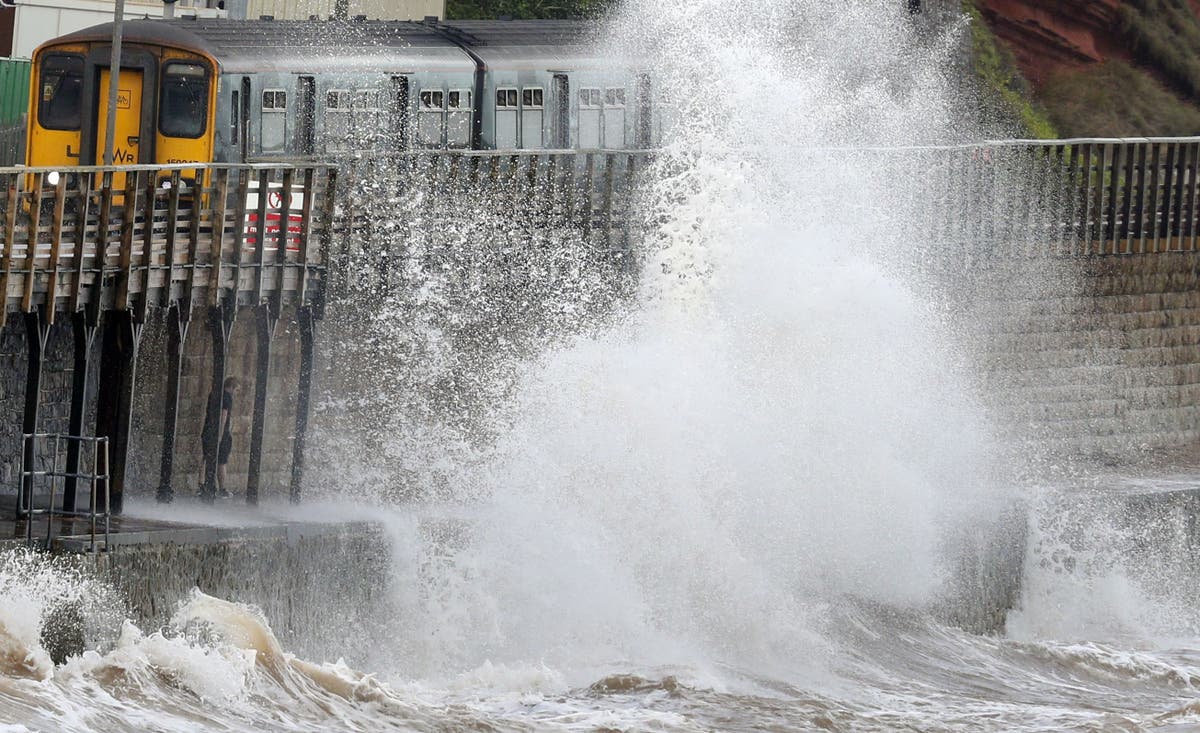 People urged not to travel by train as Storm Eunice disruption ‘inevitable’