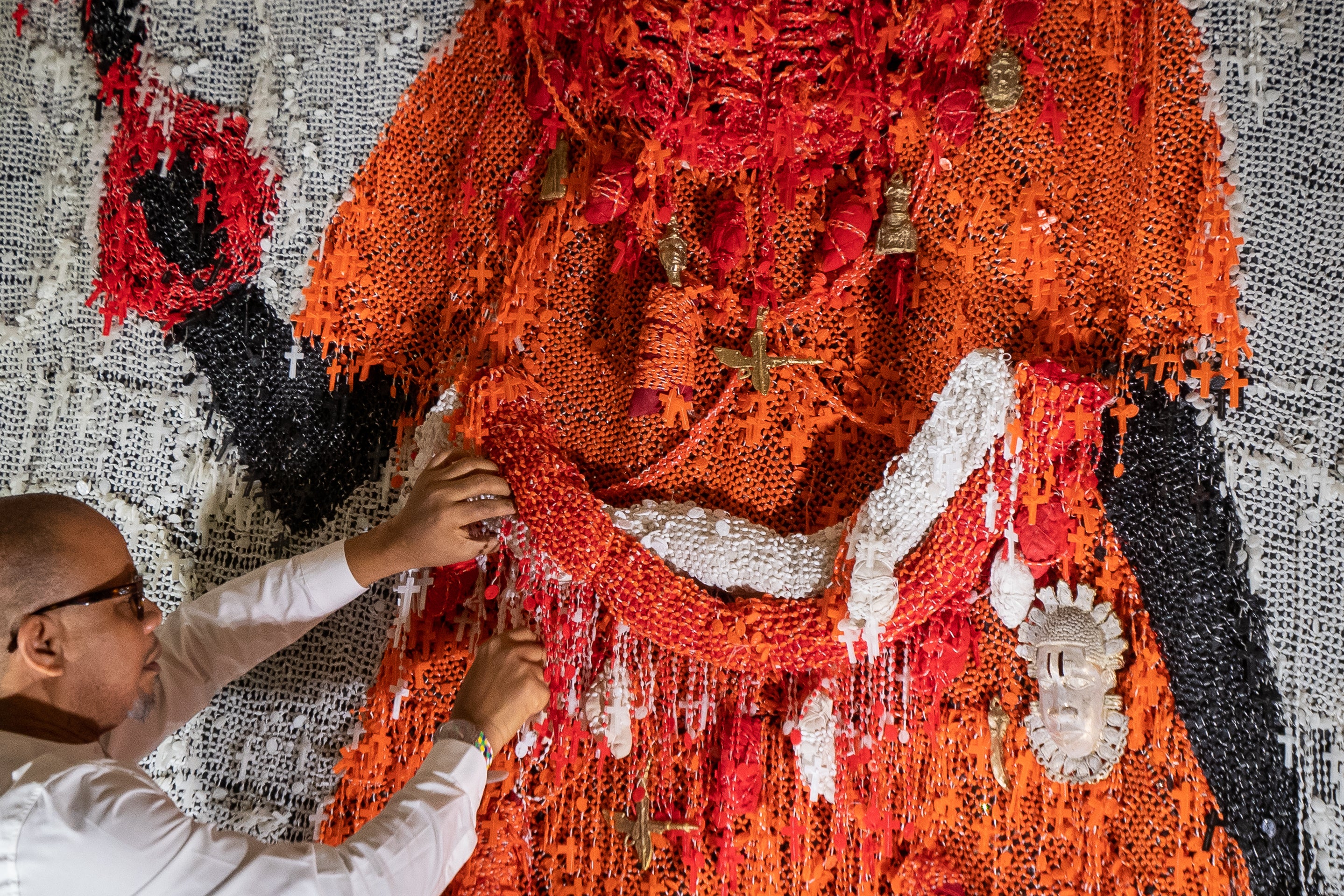 The new artwork titled Still Standing will be on display in the crypt until May 14 (Aaron Chown/PA).