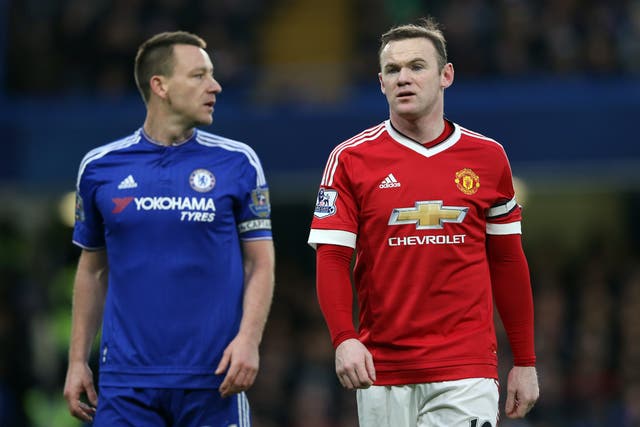 Wayne Rooney (right) has been warned over comments about injuring former England team-mate John Terry (Adam Davy/PA)