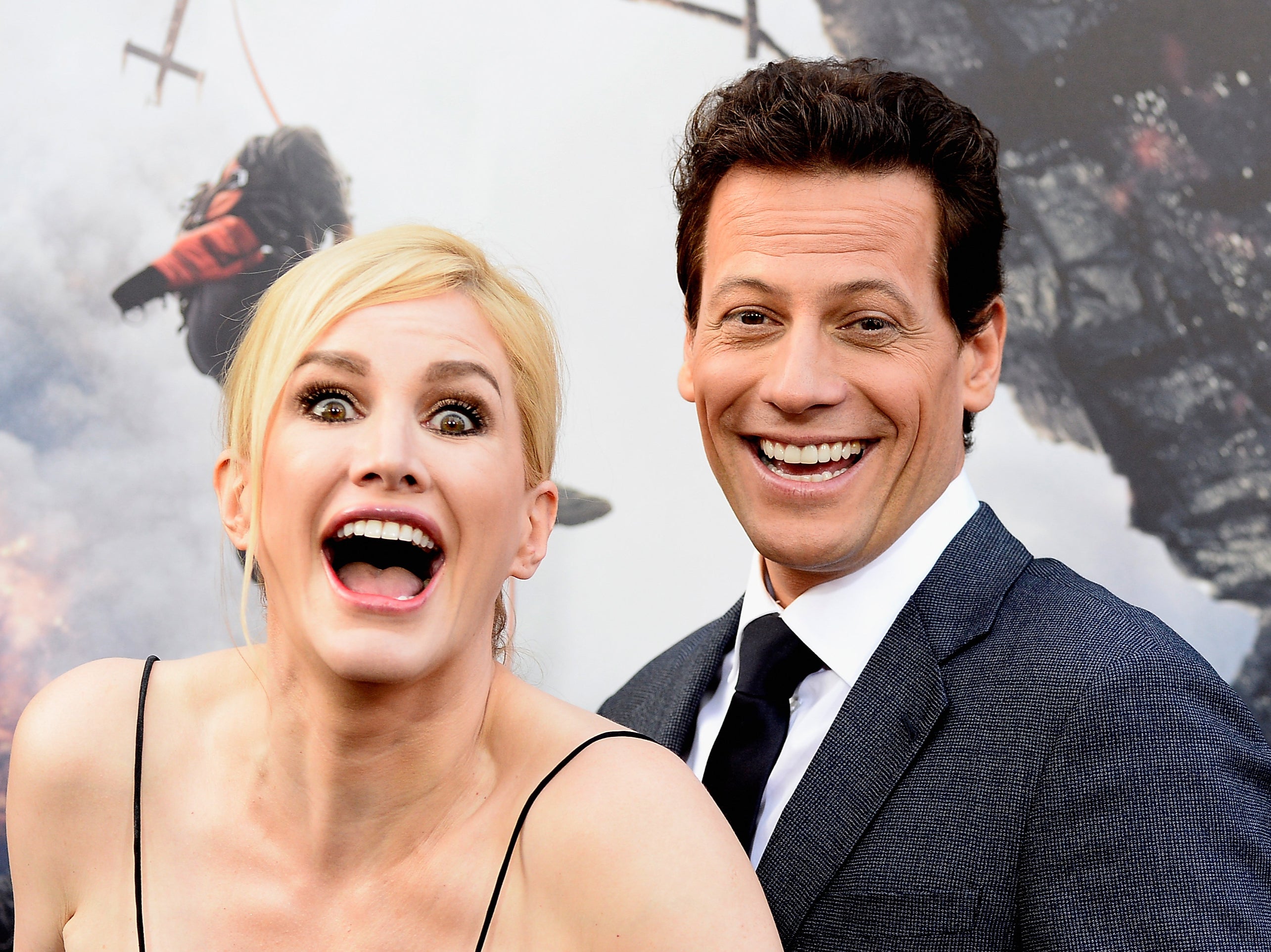 Alice Evans and Ioan Gruffudd pictured at the premiere of ‘San Andreas’ in 2015