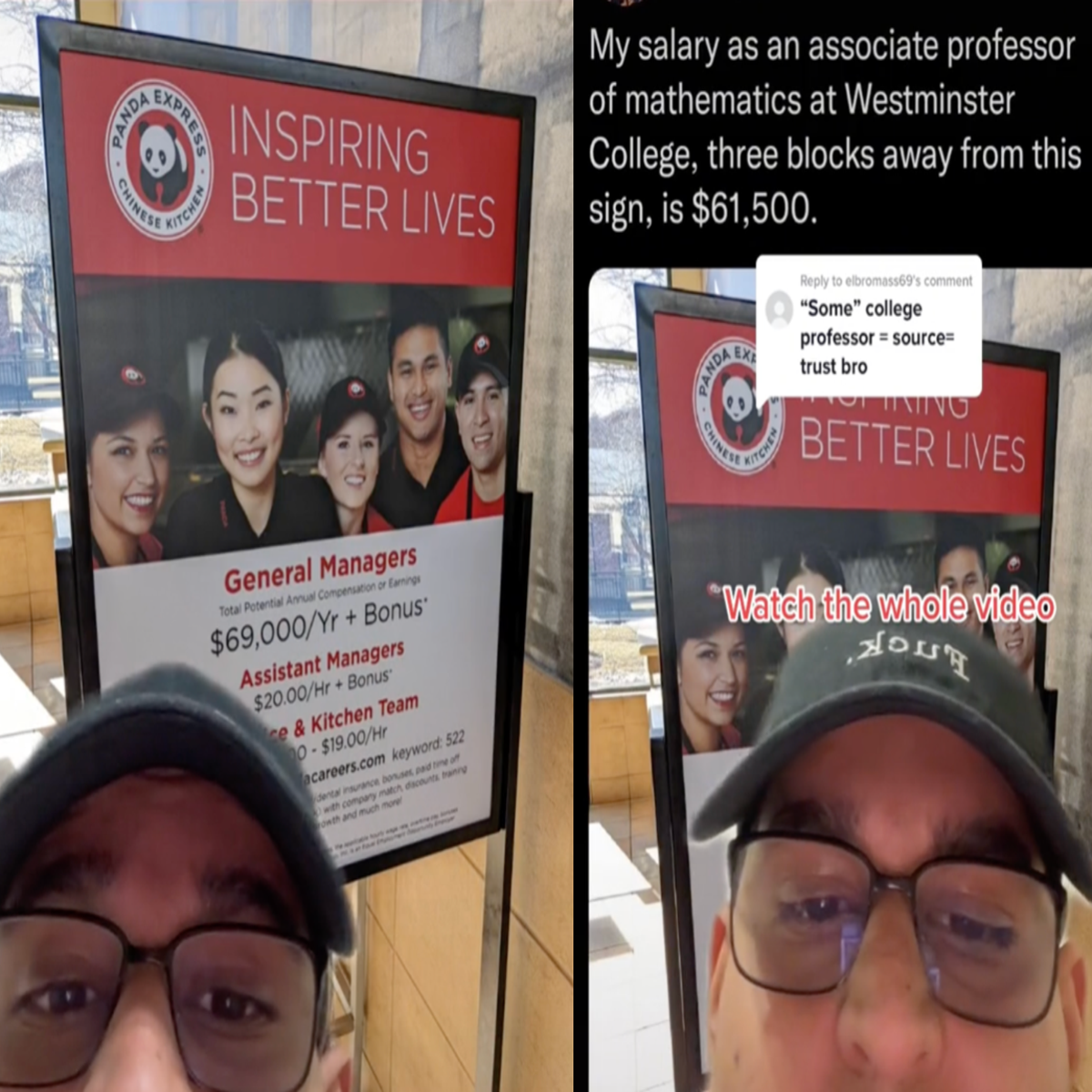 Professor hit with backlash after complaining Panda Express worker makes  more money | The Independent