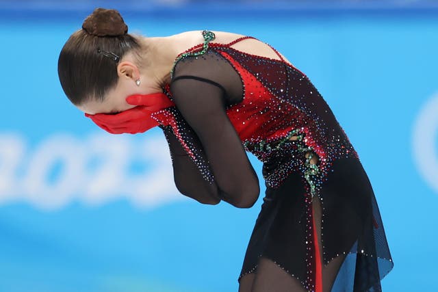 <p>Valieva’s Games ended in tears </p>