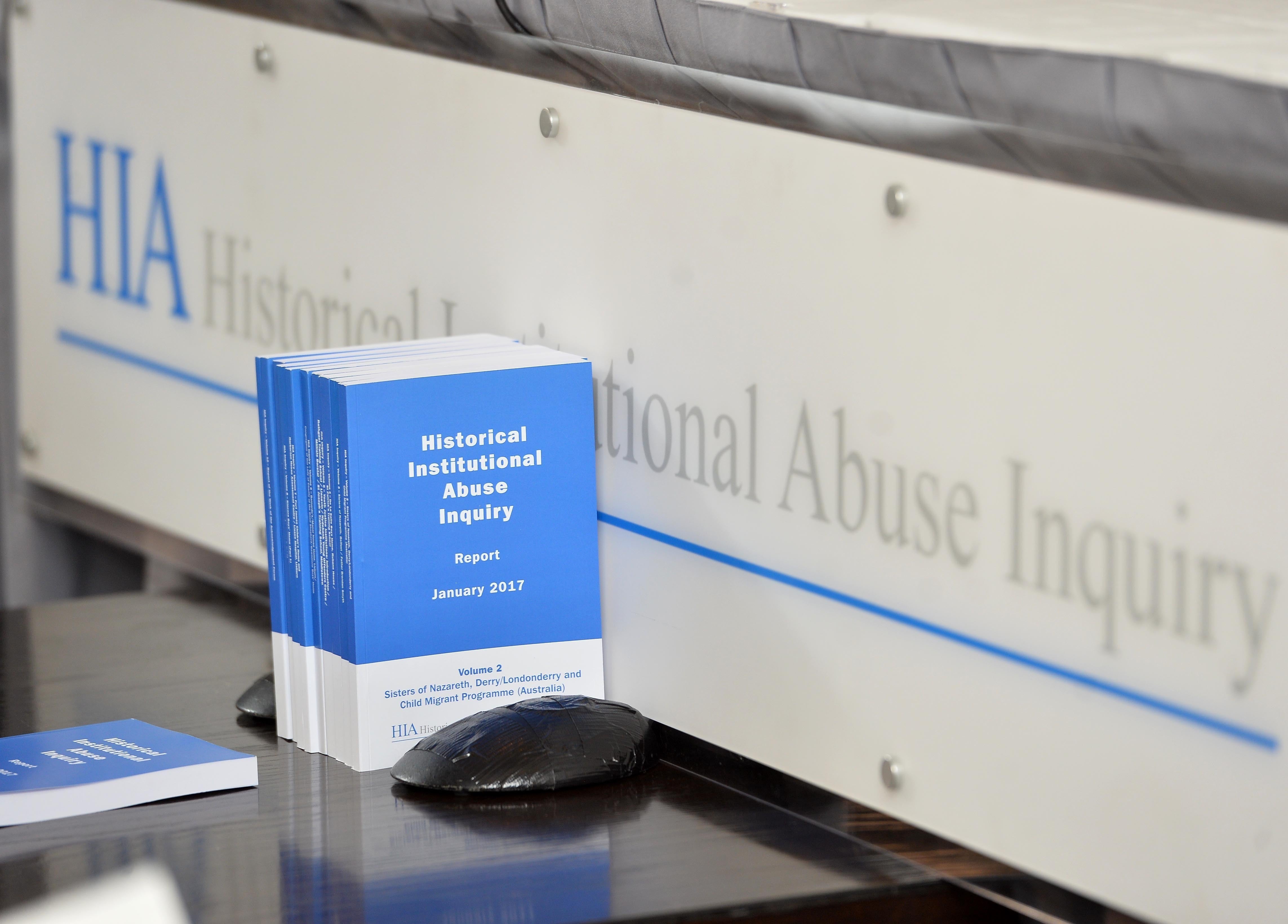 The Historical Institutional Abuse inquiry report (Colm Lenaghan/Pacemaker Press/PA)
