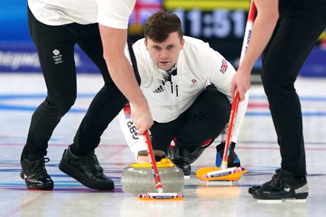 The British men’s curling team will compete for gold in Beijing (Andrew Milligan/PA)