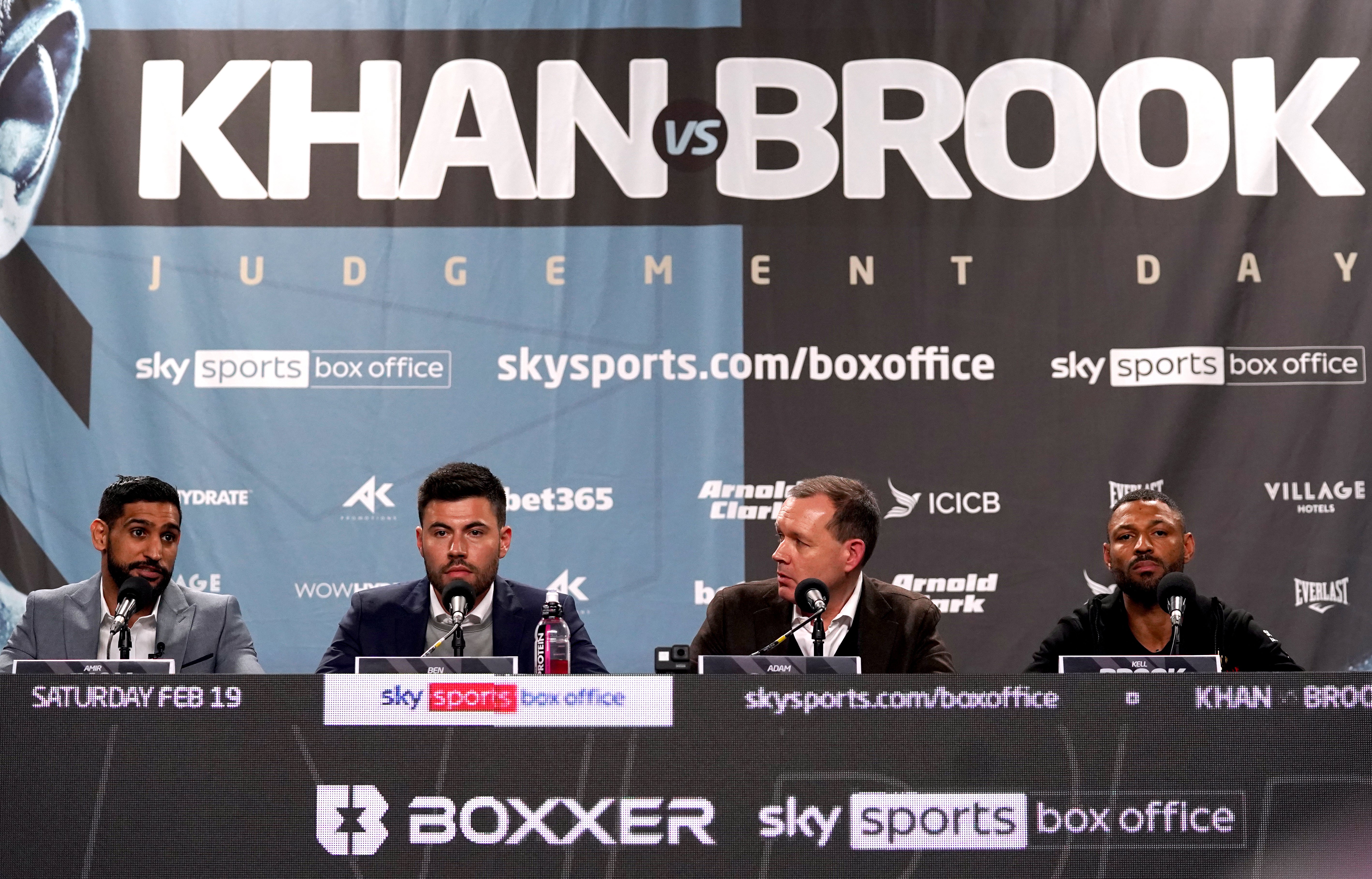 There is no lack of enmity between Amir Khan, left, and Kell Brook, right (Nick Potts/PA)