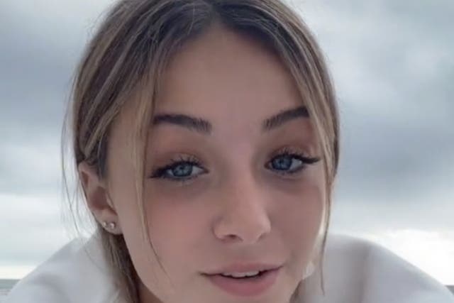 <p>Ava Majury, 15, performing in a TikTok video. In 2020 a stalker invaded Ms Majury’s home with a shotgun. He was gunned down by Ms Majury’s father</p>