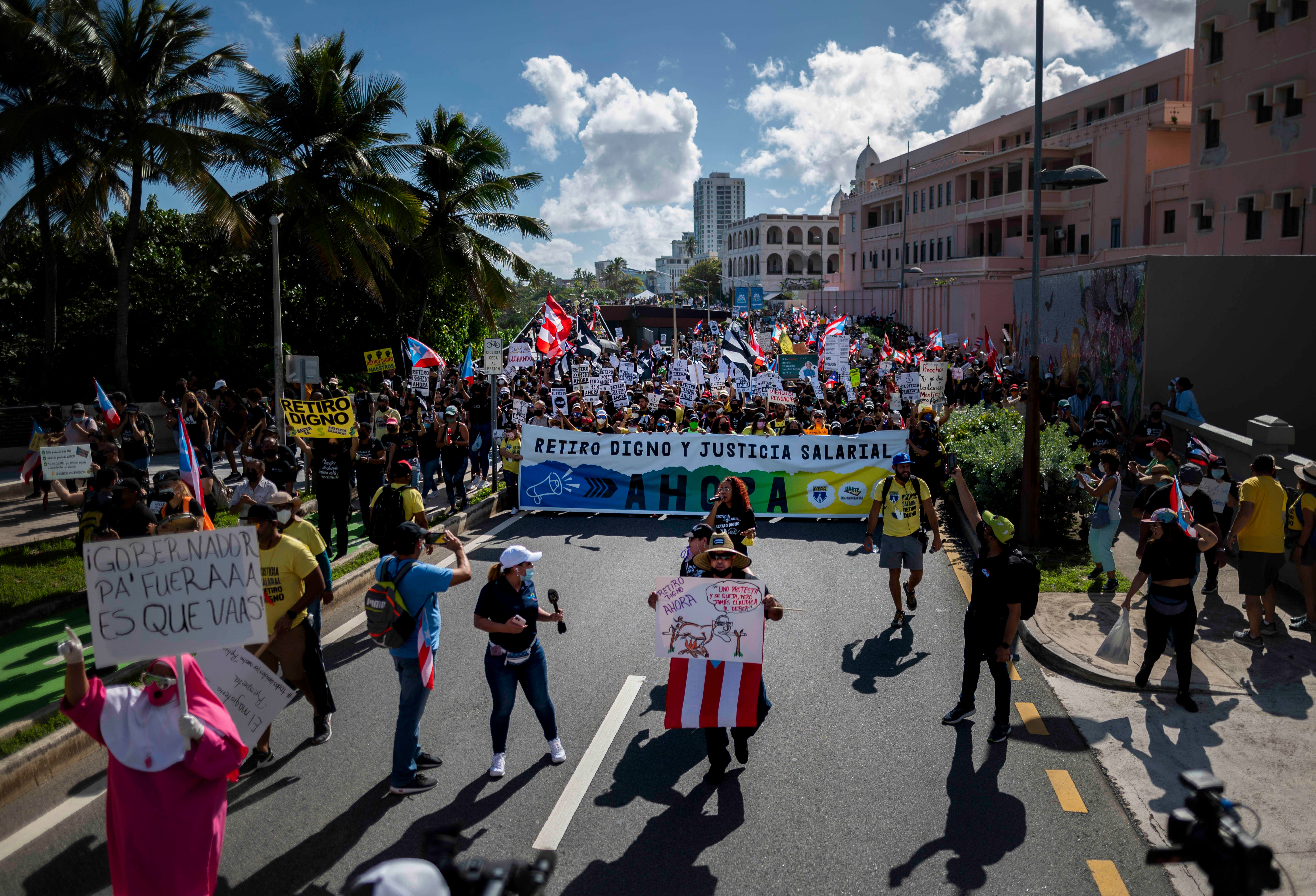 Puerto Rico Pay Protests