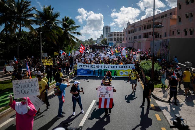 Puerto Rico Pay Protests