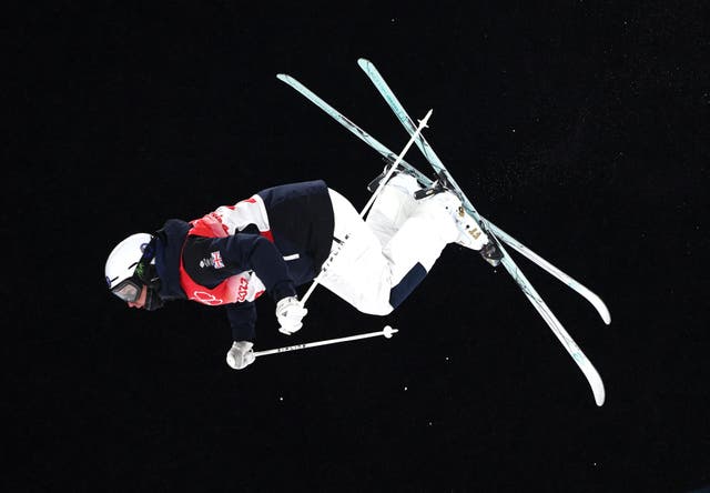 <p>Britain’s Leonie Gerken Schofield performs during the women’s free ski moguls in Beijing</p>