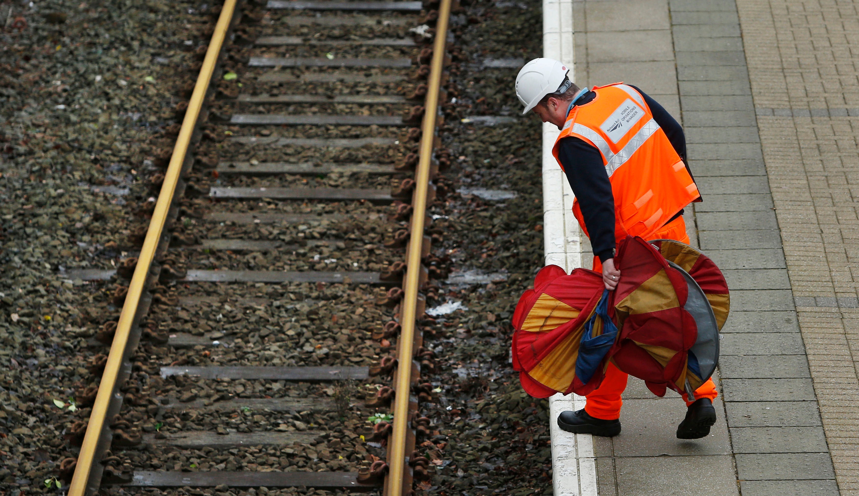 Railway lines will need to be checked for obstructions following Storm Eustice (Danny Lawson/PA)