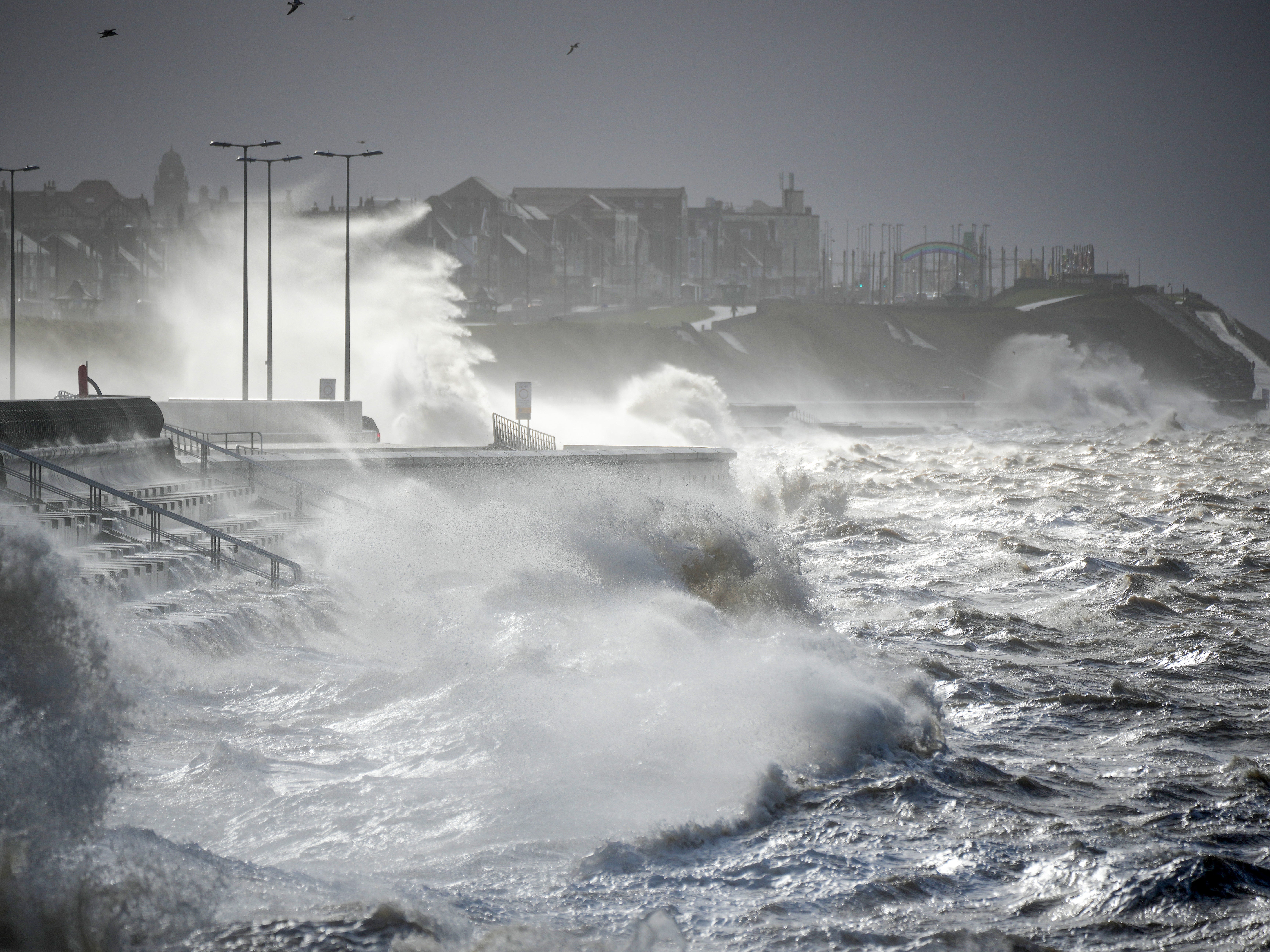 Storm Eunice makes waves in Blackpool