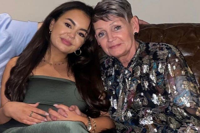 <p>Brogan Webb with her mum  Angela, who has sadly passed away  </p>