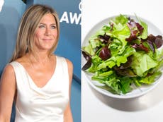 Jennifer Aniston ate the same salad every day for 10 years