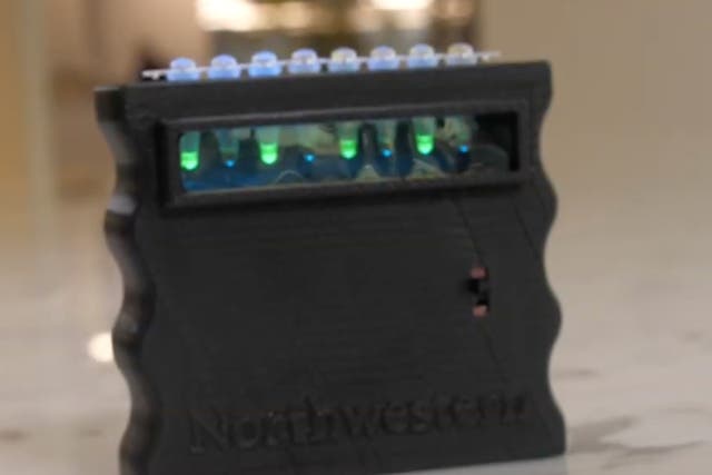 <p>ROSALIND, a Northwestern University-developed water testing device that uses molecular machinery to detect contaminants.</p>