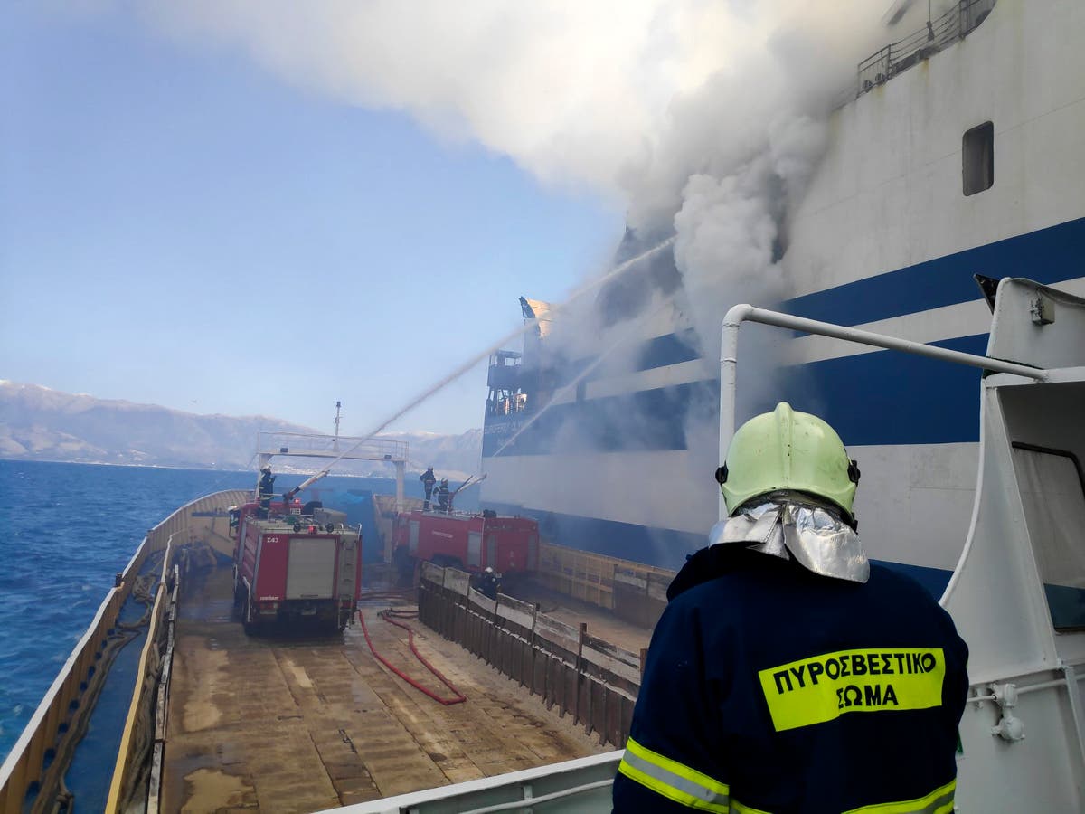 Greece: Search continues for 12 missing in ferry fire Greece: Search continues for 12 missing in ferry fire