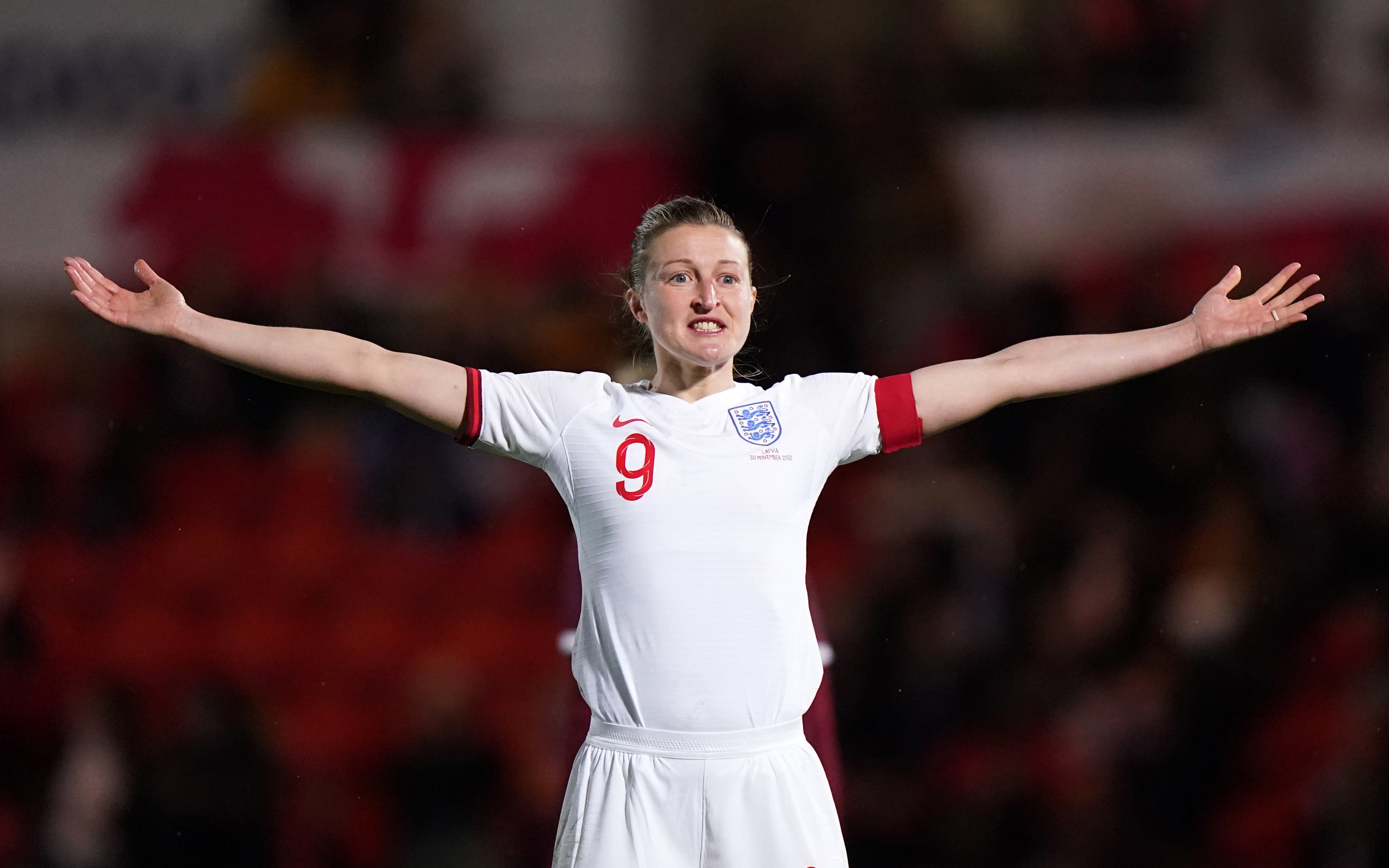 England striker Ellen White is relishing an Arnold Clark Cup showdown with Spain (Tim Goode/PA)
