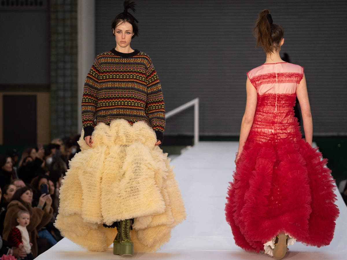 Molly Goddard review: London Fashion Week AW22 | The Independent