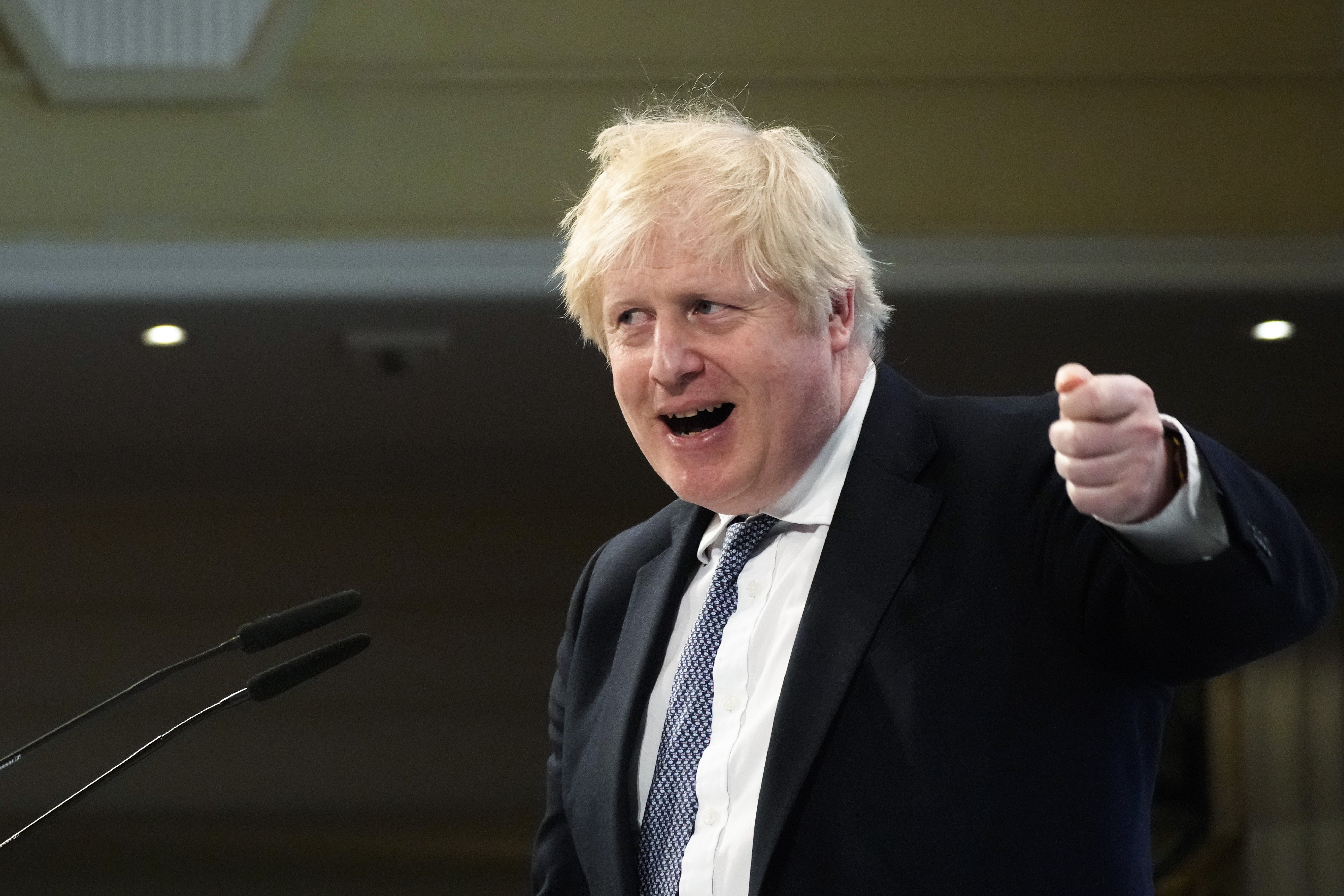 Boris Johnson refused to commit to resigning if he was found to have broken the law (Matt Dunham/PA)