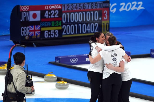 Eve Muirhead’s Olympic journey culminated in a gold medal in Beijing (Andrew Milligan/PA)