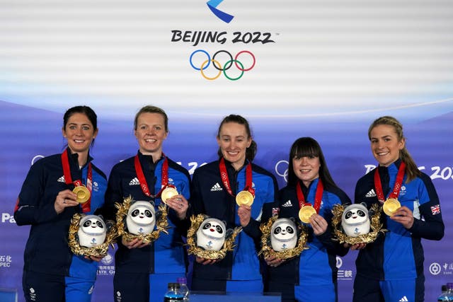 The Queen has congratulated Great Britain’s Eve Muirhead, Vicky Wright, Jennifer Dodds, Hailey Duff and Mili Smith after their women’s curling final victory against Japan (Andrew Milligan/PA)