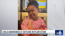 Toddler left locked inside Florida daycare after staff overlooked her and went home