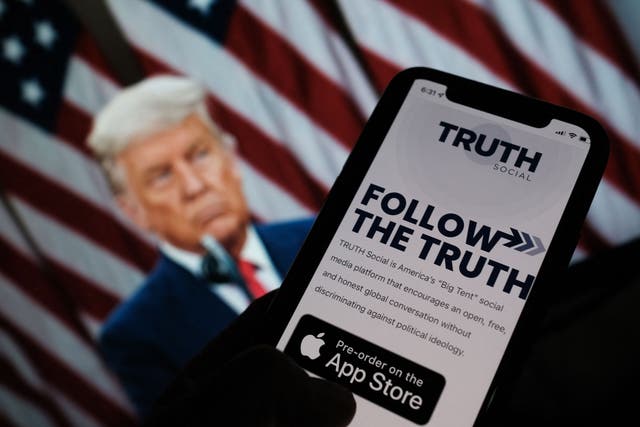 <p>Truth Social hits the Apple app store</p>