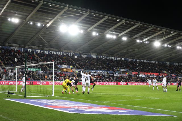 <p>Swansea’s Championship clash with Bournemouth has been postponed because of storm damage to the Swansea.com Stadium</p>