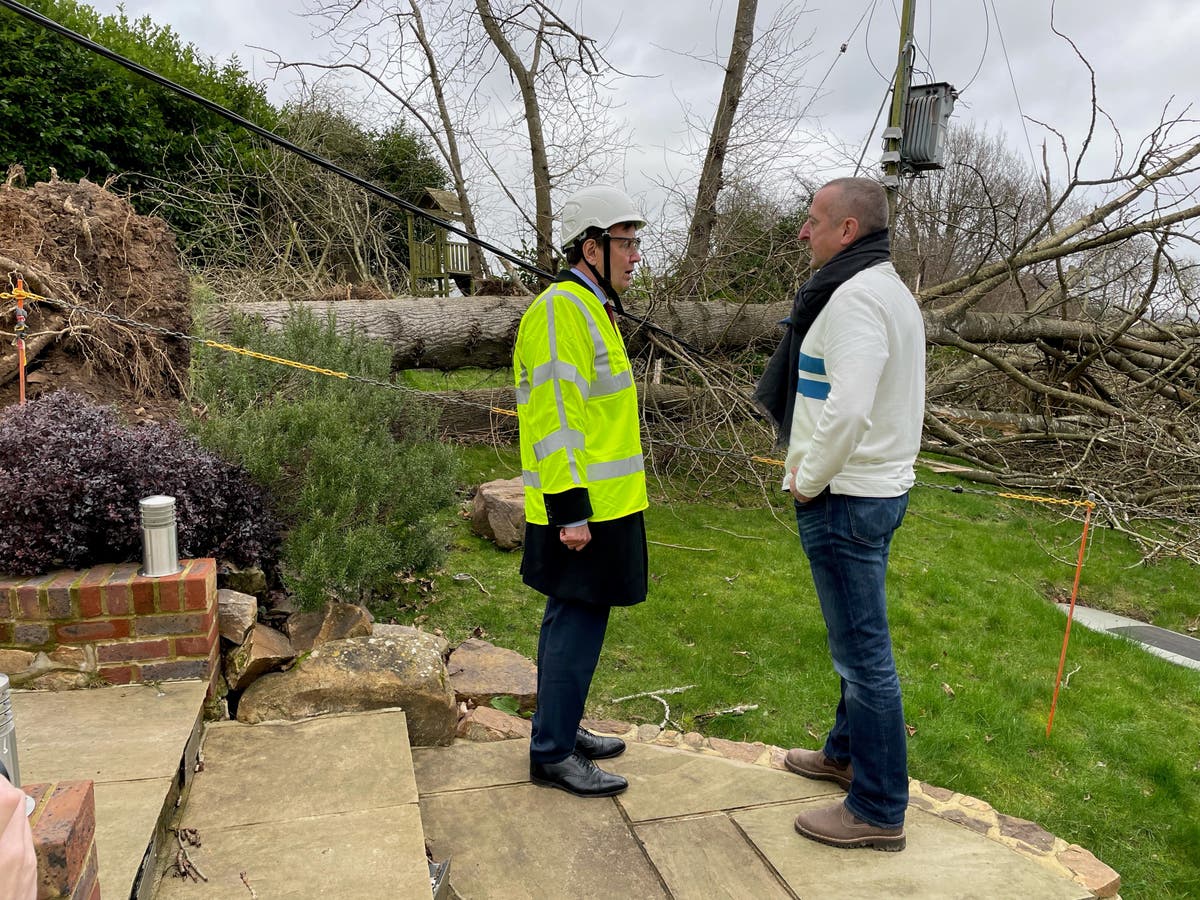 Storms flatten Kent family’s garden and leave them without power for days