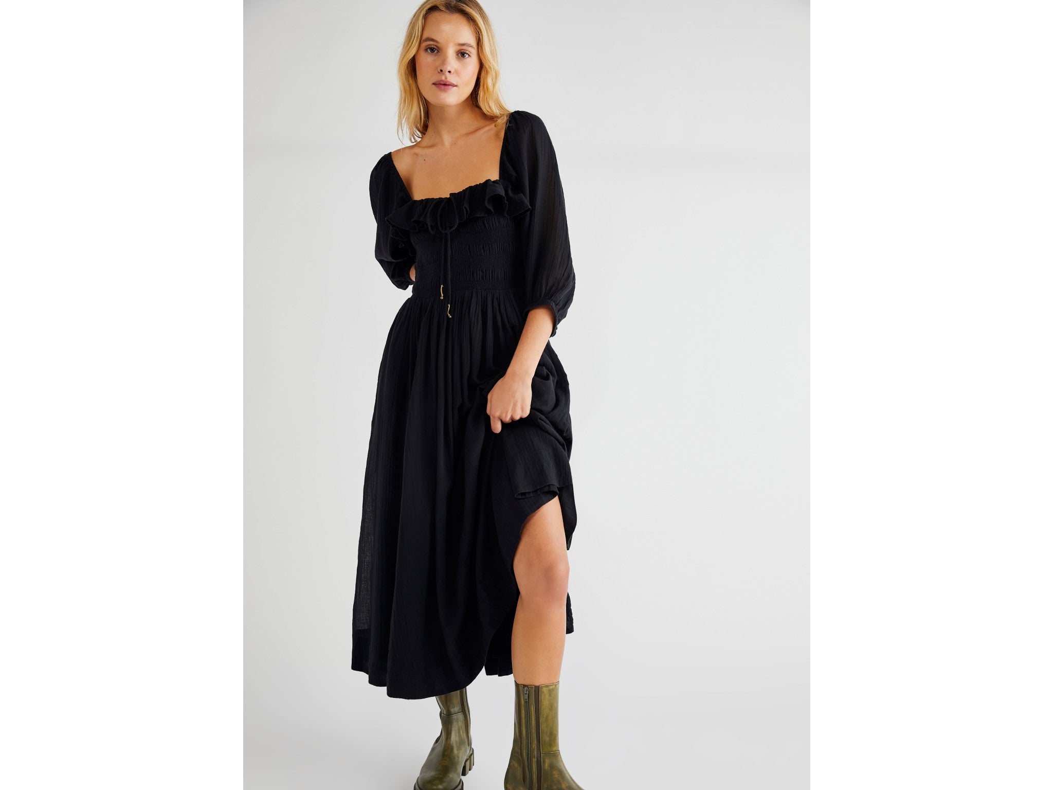 Free People oasis midi dress in black indybest.jpg