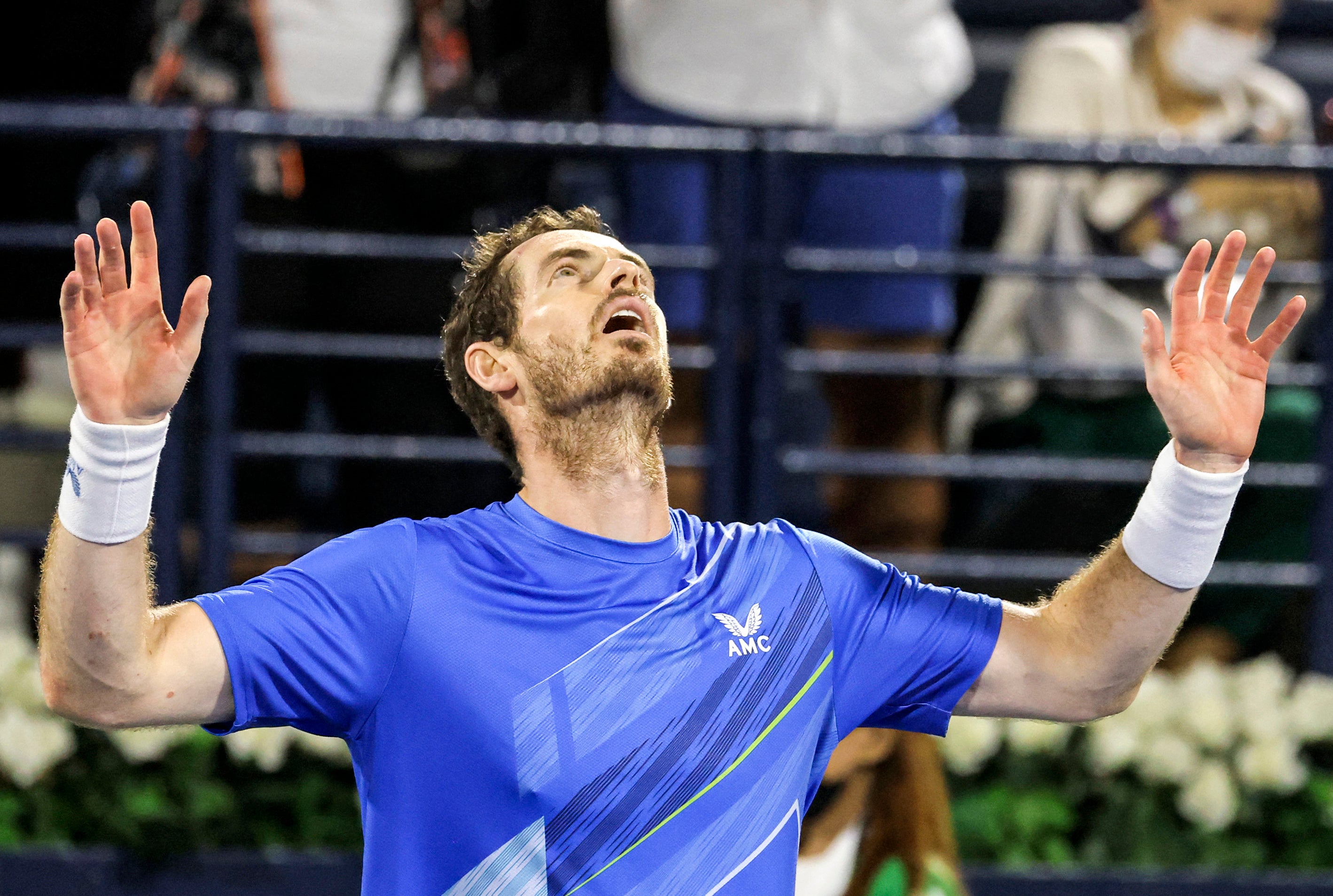 Andy Murray prevailed in two hours and 51 minutes in Dubai