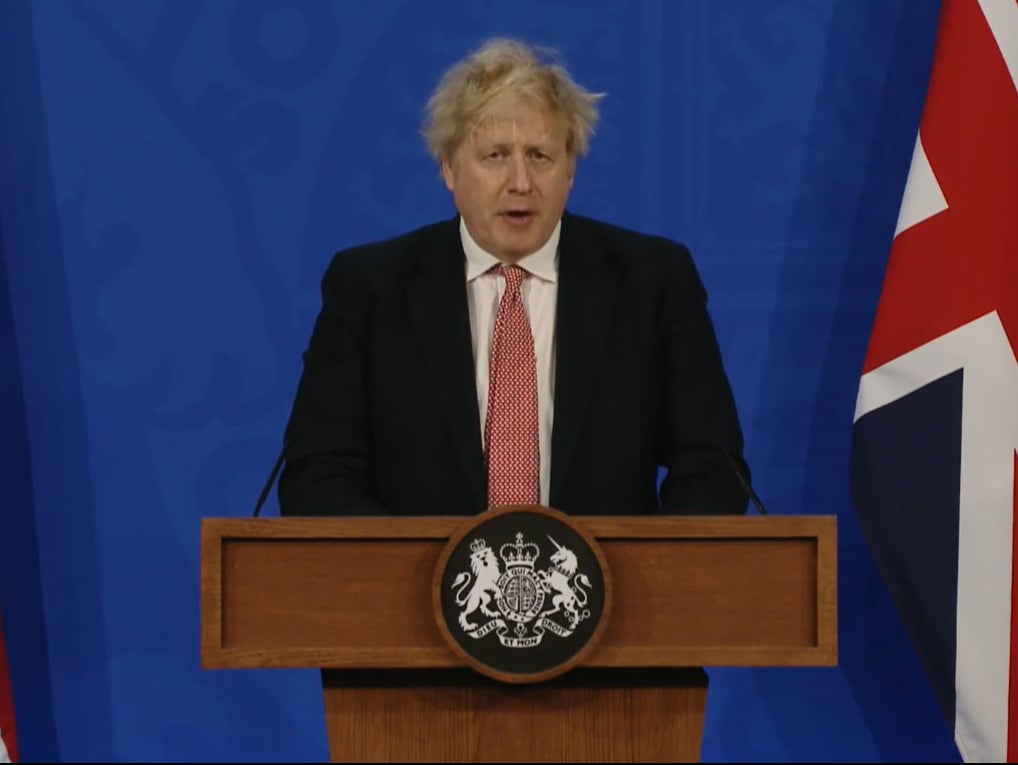 Covid news – live: Boris Johnson leads press conference after ending isolation and free tests in England