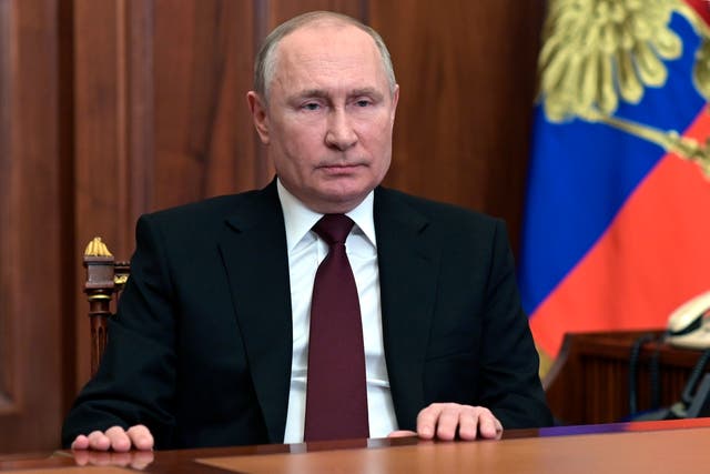 Russian President Vladimir Putin had ordered Russian forces to keep peace in eastern Ukraine (Alexei Nikolsky, Sputnik, Kremlin Pool Photo via AP)