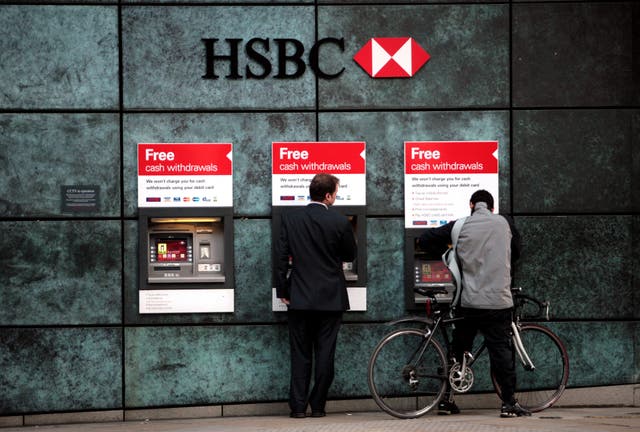 HSBC flagship branch on Queen Victoria St, London (Katie Collins/PA)
