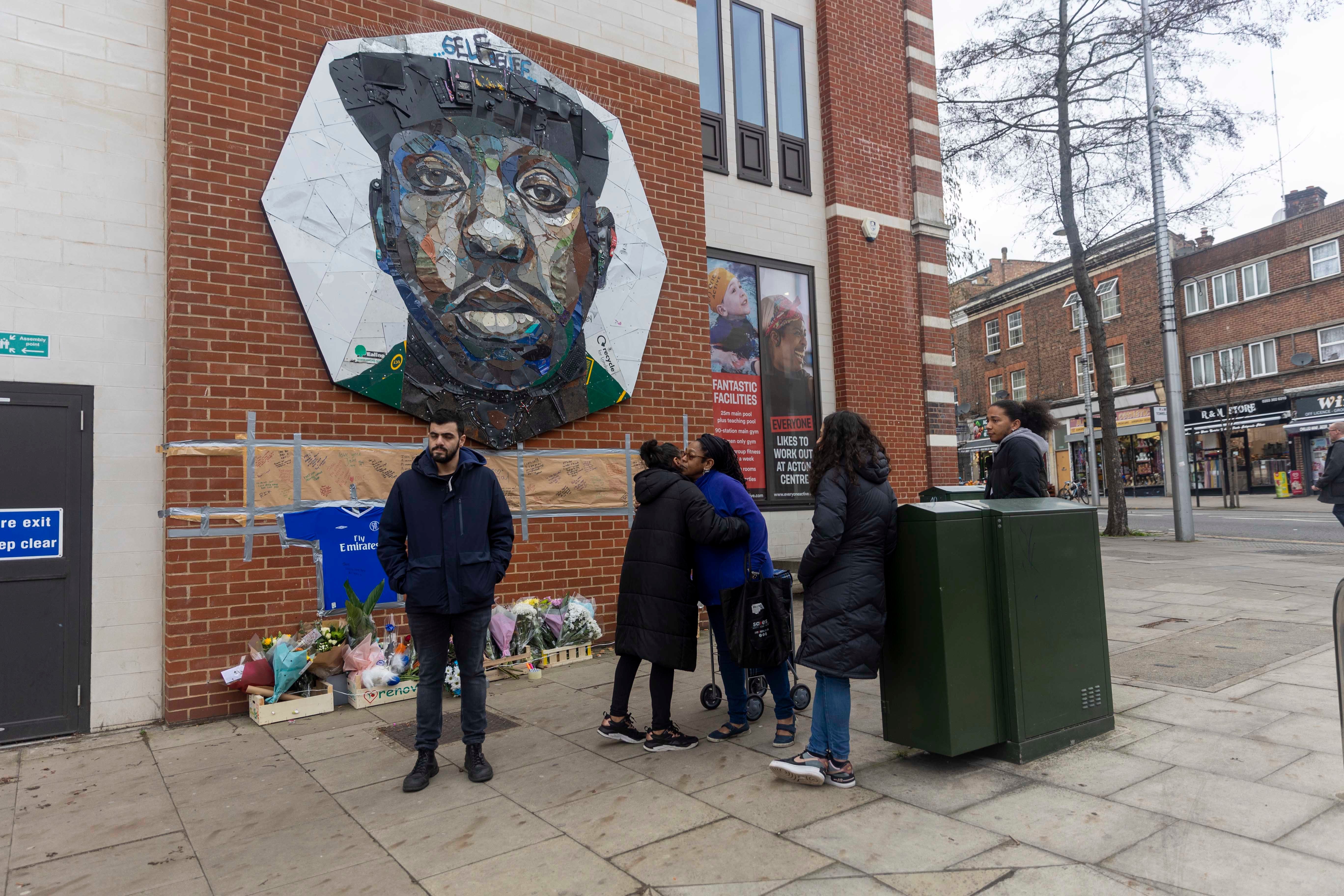 The mural of Edwards in Acton